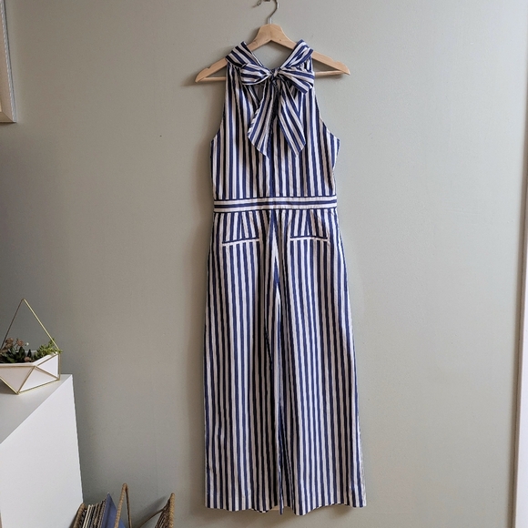 J. Crew Striped Halter Jumpsuit - Picture 3 of 4